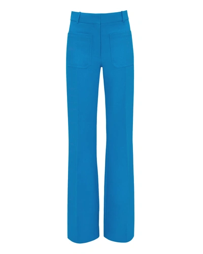 Victoria Beckham Alina Tailored Trouser In Blue