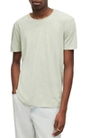 Allsaints Slim Fit Crewneck T-shirt In Calcite Green