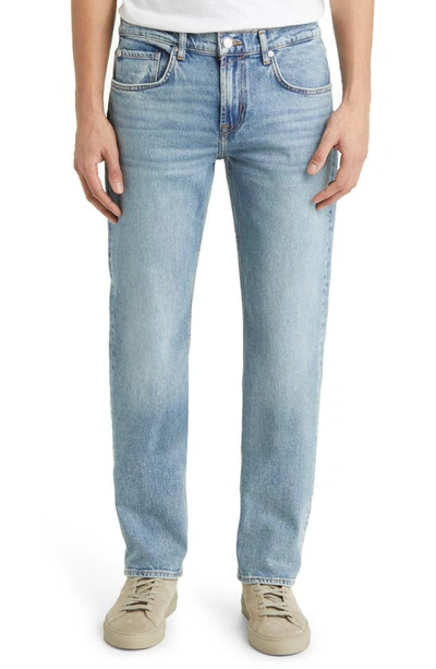 7 For All Mankind Austyn Squiggle Light Grey Clean Slim Leg Jean In Talamanca