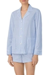 Ralph Lauren Striped Cotton Jersey Boxer Sleep Set In Blue Stp