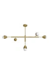 Renwil Naura Ceiling Light Fixture In Satin Brass