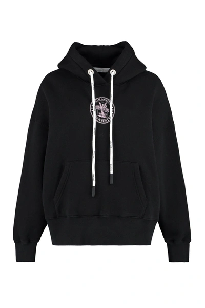 Palm Angels College Classic Hoodie In Black