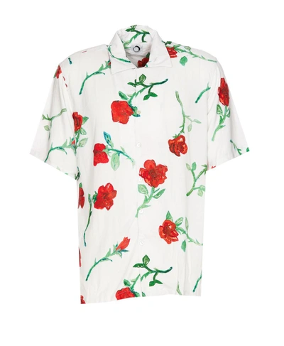 Endless Joy Rose-print Short-sleeve Shirt In Multicolour