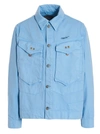 OBJECTS IV LIFE DENIM JACKET CASUAL JACKETS, PARKA LIGHT BLUE