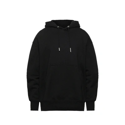 Givenchy Cotton Logo Hooded Sweatshirt In Black