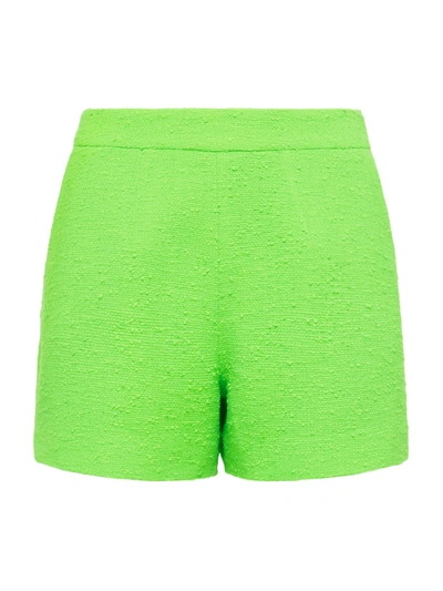 L Agence Ashton Tweed Short In Lime Green