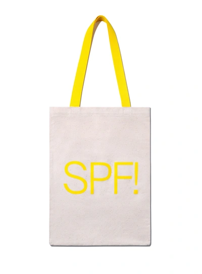 Supergoop Spf! Canvas Tote Bag Sunscreen ! In White