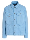 Objects Iv Life Light Blue Denim Jacket In Light Blue