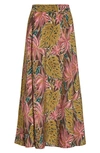 Madewell Crinkle Crepe Maxi Skirt In Dark Coffee