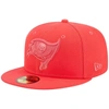 New Era Red Tampa Bay Buccaneers Color Pack Brights 59fifty Fitted Hat In Red