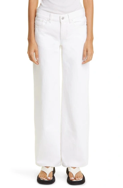 Madewell Low Rise Super Wide Leg Jeans In Tile White