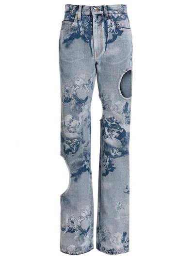 Off-white Sky Meteor Cool Baggy Jeans In Blue