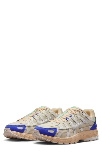 Nike P-6000 Sneakers In Stone And Blue-neutral In White