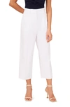 Halogen Pleated Crop Wide Leg Trousers In Bright White