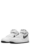 Nike Men's Air Force 1 Mid '07 Shoes In White/ Black/ White