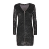 IMPERFECT IMPERFECT BLACK POLYESTER WOMEN'S DRESS