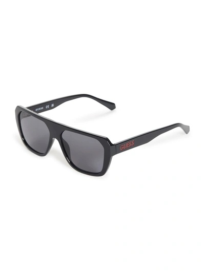 Guess Factory Angular Square Sunglasses In Black