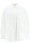 Attico Logo-embroidered Shirt Jacket
