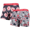 Pair Of Thieves Men's  Gray, Navy Boston Red Sox Super Fit 2-pack Boxer Briefs Set In Gray
