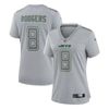 NIKE NIKE AARON RODGERS HEATHER GRAY NEW YORK JETS ATMOSPHERE FASHION GAME JERSEY