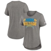 Nike Heather Charcoal Los Angeles Chargers Local Fashion Tri-blend T-shirt In Heather Charcoal