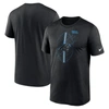 NIKE NIKE  BLACK CAROLINA PANTHERS LEGEND ICON PERFORMANCE T-SHIRT