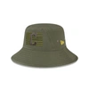 New Era Green Cleveland Guardians 2023 Armed Forces Day Bucket Hat In Green