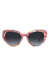 KATE SPADE PAISLEIGH 55MM GRADIENT CAT EYE SUNGLASSES