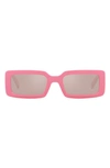 Dolce & Gabbana Dolce&gabbana 53mm Rectangular Sunglasses In Pink