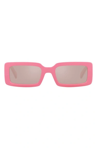 Dolce & Gabbana Dolce&gabbana 53mm Rectangular Sunglasses In Pink