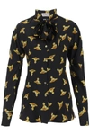 VIVIENNE WESTWOOD SHIRT WITH 'ORB' PRINT ALL OVER