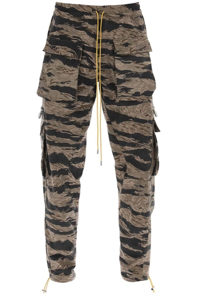 Rhude Brown Classic Cargo Pants In Multicolor
