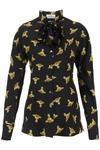 Vivienne Westwood Shirt With 'orb' Print All Over In Black