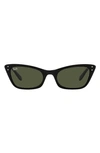 Ray Ban Ray-ban Lady Burbank 55mm Cat Eye Sunglasses In Black