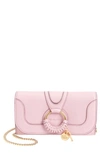 SEE BY CHLOÉ HANA LARGE LEATHER WALLET ON A CHAIN