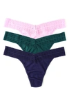 HANKY PANKY DREAM LACE TRIM THONG