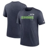 NIKE NIKE HEATHER NAVY SEATTLE SEAHAWKS TEAM TRI-BLEND T-SHIRT