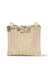 Rabanne Paco  Nano 1969 Shoulder Bag In Grey