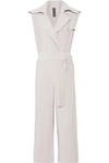 NORMA KAMALI WRAP-EFFECT STRETCH-JERSEY JUMPSUIT