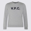 A.P.C. A.P.C. HATHERED GREY COTTON SWEATSHIRT