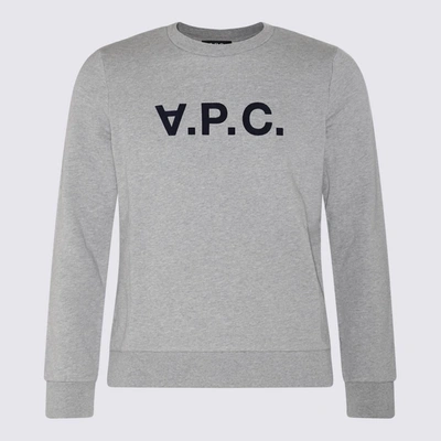 A.P.C. A.P.C. HATHERED GREY COTTON SWEATSHIRT