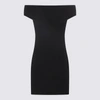 Ami Alexandre Mattiussi Off-shoulder Mini Dress In Black
