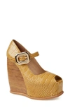 ZIGI PHILIPAH PEEP TOE PLATFORM WEDGE SANDAL