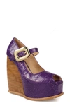 ZIGI PHILIPAH PEEP TOE PLATFORM WEDGE SANDAL