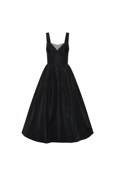 Rebecca Vallance -  Homecoming Midi Dress  - Size 8 In Black