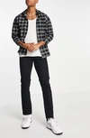 Topman Slim Jeans In Stay Black In Black