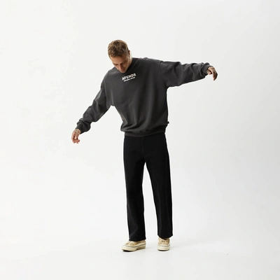 Afends Crew Neck Jumper In Black