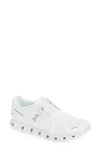 On Cloud 5 Running Sneakers In Undyed White/ White