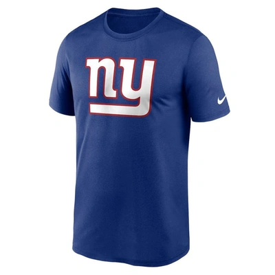 Nike Men's Royal New York Giants Logo Essential Legend Performance T-shirt In Blue