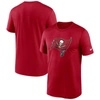 NIKE NIKE  RED TAMPA BAY BUCCANEERS LEGEND LOGO PERFORMANCE T-SHIRT